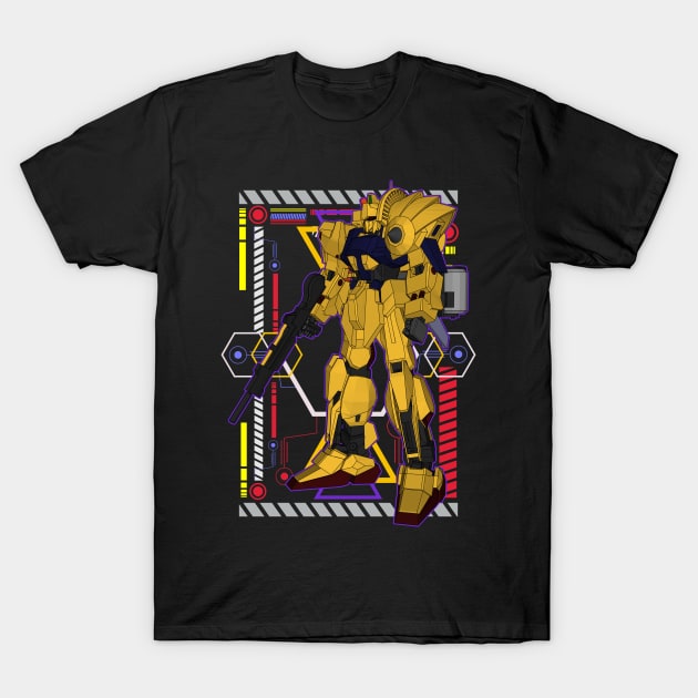 The MSN-00100 (MSN-100, MSN-001) Hyaku Shiki T-Shirt by gblackid